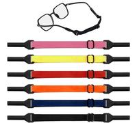 JOOTUEPO Cordons à Lunettes Ajustable sans Queue, 6 Pcs Sangle pour Lunettes de Sport Stable et Antidérapant, Cordon élastique pour Lunette pour Adultes et Enfants Pour Tous Types de Lunette