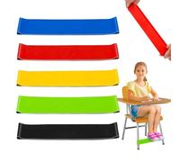 JOOTUEPO Elastiques Chaises Tdah pour Enfants Hyperactif, 5 Pièces Bande de Chaise Extensible pour Enfants, Fidget Sangles de Siège Flexibles, Sensorielles, Adaptées aux Enfant avec TDAH et Autisme