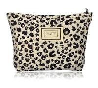 JOOTUEPO Leopard Print Make Up Bag Trousse de Toilette Voyage Femme Léopard Trousse de Maquillage avec Fermeture Éclair Portable pour Cosmétiques/Clés/Bijoux