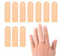 JOOTUEPO Lot de 10 protège-doigts en gel en silicone pour peau sèche, protection contre les fissures des doigts, contre l'eczéma des mains, les boursouflures