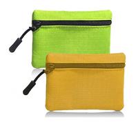 JOOTUEPO Lot de 2 Porte Mini Pochette Portable pour Pièces de Monnaie, Monnaie à Fermeture éclair pour Femme et Homme, en Tissu Oxford, Petit Porte, Monnaie pour Fille et Garçon