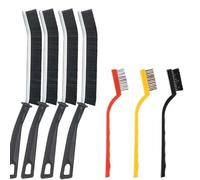 JOOTUEPO Lot de 7 brosses de nettoyage à poils durs pour suceur plat de salle de bain avec brosse métallique et racloir pour la maison et la cuisine