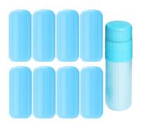 JOOTUEPO Lot de 8 manchons élastiques en silicone anti-fuite, réutilisables et anti-fuites, pour gel douche, shampooing, conteneur dans les bagages