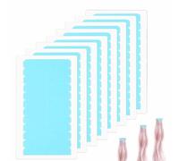 JOOTUEPO Lot de 96 Bande adhésive d'Extension de Cheveux,Bande Adhesive Extension Ruban Adhésif Double Face Adhésive,Pour Le Remplacement De Trame De Cheveux (Bleu)