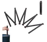 JOOTUEPO Mètre pliant 2m avec échelle d'angle Bois, Pliable Nombres grands et très lisibles Encliquetage précis Mètre en bois, robuste mètre pliant, pour mesures précises