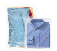 JOOTUEPO Sac de Rangement Vetement Plastique Transparent Zip, 12 Pièces Etanche Sac de Rangement Voyage, Sacs de Voyage Pochette pour ranger des Vêtements, Sous-vêtements, Chaussures, Cosmétiques