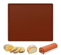 JOOTUEPO Silicone Plaque Génoises, Plaque a Génoise Tapis de Cuisson Silicone Suisse Plaque de Gâteau Roulé Antiadhésif Tapis Silicone Patisserie pour Biscuits Pizza Pain Mousse(31 * 26 * 1cm)