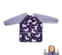 JOOTUEPO Tablier Peinture Enfant, Imperméables Blouse Peinture Enfant, Tabliers pour Garçon avec 3 Poches, l'École Activités Peintures Cuisine Nourrissage pour Enfants de 90 à 140cm