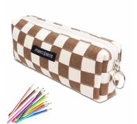 JOOTUEPO Troussede GrandeCapacité Sac à Stylo Zippé, Trousse à Crayons en Velours Côtelé, Peut Être Utilisée comme Troussede de Maquillage, Trousse à Crayons Simple Convient aux Fille, aux College