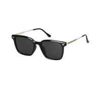 JOOX Polarisées Lunettes de Soleil Rétro Carrées pour Femmes Homme, Fashion légères Nouveau Cadre avec Branches en Métal et Protection UV400, Mode Lunette de Soleil rectangulaires Conduite