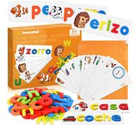 Joozmui Juegos Educativos de Letras Para Niños de 3-8 Años Aprender a Leer - Juegos y Regalos Para Niños (Versión en Español) (Orange)
