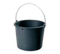 Seau de chantier/d'écurie standard 12 L Plastique noir