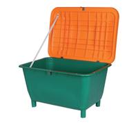 JOPA Conteneur de sel de déneigement 220 L carré sans toboggan de prélèvement Quantité:1