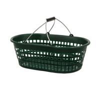 JOPA Panier de jardin 15 kg, vert, ovale avec anse double rabattable Quantité:1
