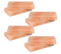 Joparri Lot de 8 pierres de sel pour barbecue - 20 x 10 x 2,5 cm - Sel cristal original du promontoire - Pierre de sel réutilisable
