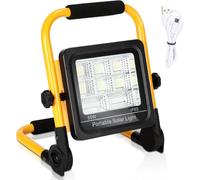 Jopassy 50W LED Projecteur Eclairage solaire Projecteur de chantier Batterie Lampe de travail
