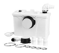 Jopassy 700W Pompes de Relevage 190L/min pompe à eau Hauteur Manométrique 9 m 4 Entrées d'Eau pour Toilette Usées pour WC, Douche, Lavabo