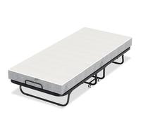 Jopassy 90x200cm pliable Lit d'invité pliable avec matelas jusqu'à 150kg, sur roulettes Design portable