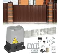 Jopassy Actionneur de porte coulissante 550 W - Pour porte de garage jusqu'à 1200 kg - Avec télécommandes et fonction de fermeture automatique - Ouverture de portail coulissant - Entraînement de 12 m