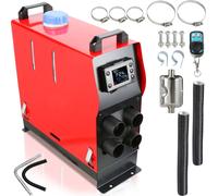 Jopassy Aérotherme diesel 5KW, 12V chauffage autonome diesel, chauffage air diesel, chauffage air diesel, chauffage autonome air pour voiture camion camping car bus avec interrupteur LCD sortie d'air