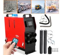 Jopassy Aérotherme diesel 5KW, 12V Chauffage autonome diesel, Chauffage air diesel, Chauffage air diesel avec silencieux, Chauffage autonome pour voiture RV Bateaux Camions