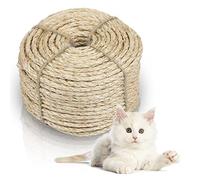 Jopassy Corde en sisal pour arbre à chat - 100 m - 8 mm - Corde de chanvre - Accessoires de bricolage - Corde en sisal naturel