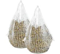 Jopassy Lot de 2 filets à foin pour chevaux - Maille étroite - 3 x 3 cm - Améliore la digestion et le bien-être - 160 x 100 cm