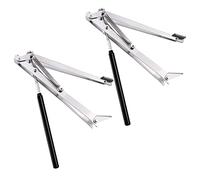 Jopassy Lot de 2 ouvre-fenêtres automatiques pour serre, capacité de levage 14 kg, double ressort, lève-vitre automatique, hauteur d'ouverture 45 cm, angle d'ouverture et fermeture du lève-vitre par