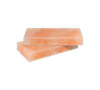 Jopassy Lot de 2 pierres de sel en forme de L - Pour barbecue - 20 x 10 x 2,5 cm - Réutilisables - Sel de cristal original du promontoire - Pour barbecue