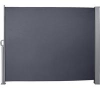 Jopassy Store latéral Marquise extensible 160x300cm Protection visuelle Protection contre le vent Protection solaire Store latéral Alu Gris
