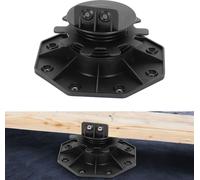 Jopassy Supports pour échasses 30-60 MM pour lames de terrasse Extérieur en bois WPC Sous-construction plastique réglable en hauteur Terrasse Abri de jardin Set complet 30-60 MM 20 pièces