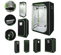 Jopassy Tente de culture 40 x 40 x 120 cm - Boîte de culture d'intérieur robuste en polyester 600D, opaque, imperméable avec fenêtre transparente en PVC - Parfait pour la croissance des plantes -