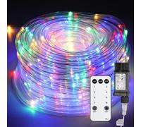 Jopassy Tuyau lumineux LED extérieur - 30 m - Étanche IP44 - Avec télécommande et minuterie - Pour l'extérieur, l'intérieur, les fêtes, les mariages, Noël - Multicolore