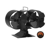 Jopassy ventilateur de poêle à bois 8 pales ventilateur de poêle ventilateur de poêle brûleur à bois double moteur sans électricité pour poêle à bois cheminée ventilateur à bois