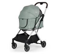 JoPet Poussette pour chiens de petite taille et medlium, chats, cadre en alliage d'aluminium, poussette pour chien et chat, légère, chariots pliables, pliage automatique à une main, roue à dégagement