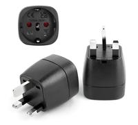 JOPHEK Adaptateur Prise Anglaise, 2 Pièces Prise Anglaise Adaptateur Francais, Adaptateur de Voyage France vers UK Adaptateur Type G, Adaptateur Voyage pour Irlande, Angleterre, Ecosse, Dubaï, Malte