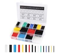 JOPHEK Gaine Thermorétractable, 580 Pièces Gaines Thermorétractables avec Ratio 2:1, Fil Electrique Kit de Tube de Câble Thermorétractable D'isolation Électrique avec Boîte (6 Couleurs / 11 Tailles)