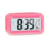 JOPHEK LCD Horloge Digitale Réveil, Réveil De Voyage avec Température Date Snooze, Horloge Numérique sans Tic-Tac pour Chambre Bureau de la Famille