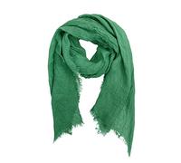 JOPHY & CO. Echarpe 100% Lin Femme Homme Légère Elégante, vert bouteille, Taille unique