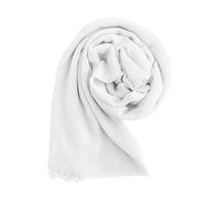 JOPHY & CO. Écharpe/étole/couvre-épaule femme 100% Viscose élégant doux (cod. 2302), Blanc, Taille unique