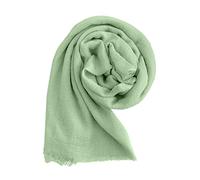 JOPHY & CO. Écharpe/étoles/haussement d'épaules pour femme, 100% viscose, élégante et douce, 180 cm x 90 cm (code 2302), vert thé, taille unique