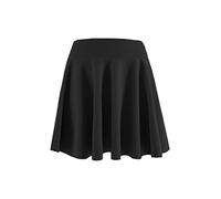 JOPHY & CO. Fille Jupe mi-Longue plissée Polyvalente à Taille élastique, Noire Courte, 6 Ans