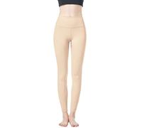 JOPHY & CO. Leggings Longs en Tissu biélastique pour Femmes (cod. 9839) (Beige, L)