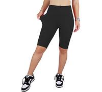 JOPHY & CO. Leggings pour femmes au-dessus du genou short extensible sous les vêtements (code 9821) - Noir - S