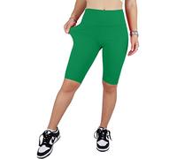 JOPHY & CO. Leggings pour femmes au-dessus du genou, short extensible sous les vêtements (code 9821) - Vert - L