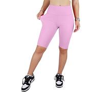 JOPHY & CO. Leggings pour femmes au-dessus du genou short extensible sous les vêtements (code 9821) - Violet - XL