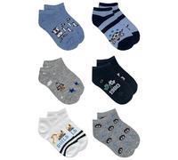 JOPHY & CO. Lot de 12 paires de chaussettes pour enfants, chaussettes courtes en coton, chaussettes colorées pour hommes et femmes, petite enfance, taille 18-37 cod. K9, 683-Multicolore, 28-32