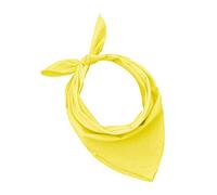 JOPHY & CO. Lot de 3, 5, 10 bandanas 100% coton pour femme, homme, enfant, couleur unie et/ou motif paisley, cod.A644, Jaune, Couleur Unique, Set 20 pz