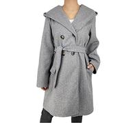 JOPHY & CO. Manteau à boutonnage croisé avec poches et boutons, pour femmes cod.6595 (FR/ES, Alpha/lettres, 3XL, Taille normale, Taille normale, Gris/1)
