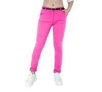 JOPHY & CO Pantalon élastique pour femme, chino avec ceinture (référence 3008), fuchsia, L